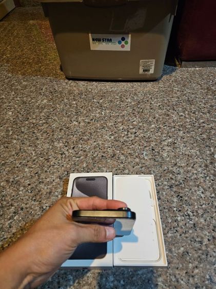 ขายๆๆถูกๆไอโฟน15ProMaxสีBlack Titanuim256กิ๊กยกกล่องอีมี่ตรงไร้รอยตกใช้งานดีทุกๆฟังชั่นถูกมากกก รูปที่ 3