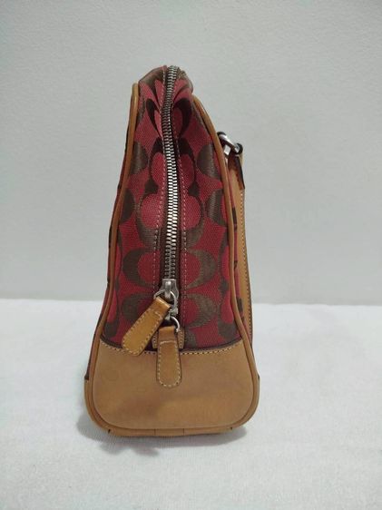 (ของแท้) กระเป๋า Coach คล้องแขน สีแดง รูปที่ 4