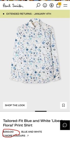 เสื้อเชิ้ต Paul Smith ของแท้ แบบสวย สไตล์ลำลอง รุ่น Jeans รูปที่ 14