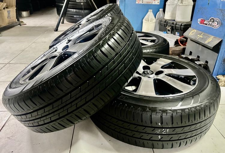 ล้อแท้Toyota 15 4x100 พร้อมยางบริสโตน 185 60 15 ปี22ดอกยาง90เปอร์เซ็นสวยสวย รูปที่ 9