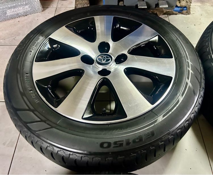 ล้อแท้Toyota 15 4x100 พร้อมยางบริสโตน 185 60 15 ปี22ดอกยาง90เปอร์เซ็นสวยสวย รูปที่ 5