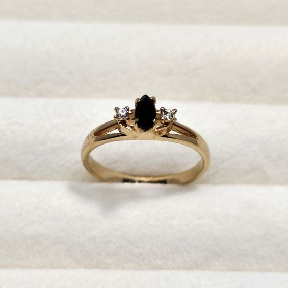 🔖แหวนSAVAS ไพลินแท้  สีทองสด งานจากต่างประเทศ รูปที่ 7