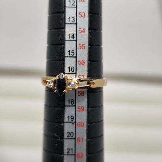 🔖แหวนSAVAS ไพลินแท้  สีทองสด งานจากต่างประเทศ รูปที่ 4