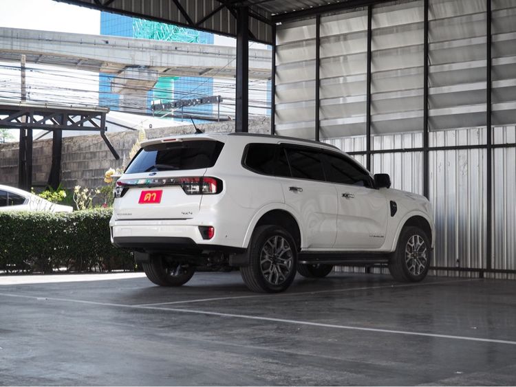 Ford Everest 2024 2.0 Titanium Plus 4WD Utility-car ดีเซล ไม่ติดแก๊ส เกียร์อัตโนมัติ ขาว รูปที่ 4