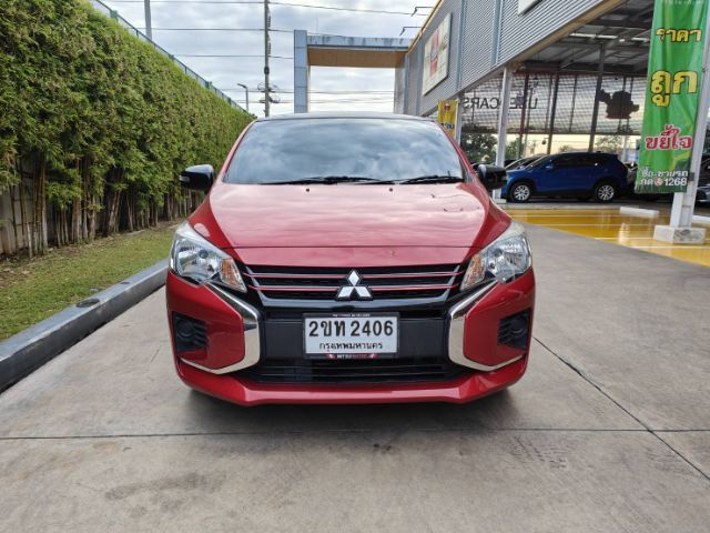 Mitsubishi Mirage 2021 1.2 GLX Sedan เบนซิน ไม่ติดแก๊ส เกียร์อัตโนมัติ แดง รูปที่ 3