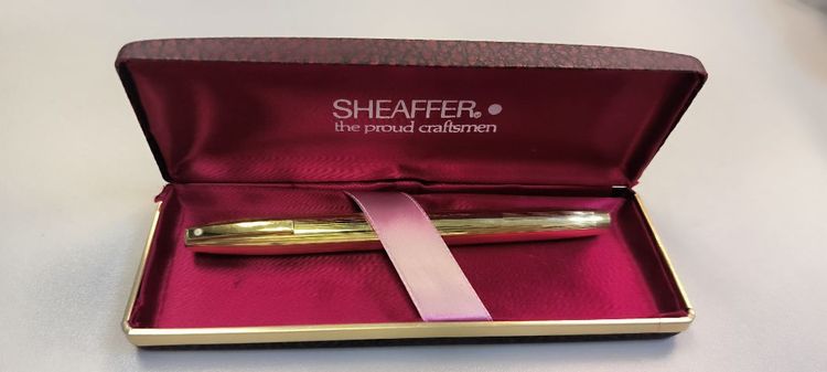 ปากกาหมึกซึม Sheaffer imperial 770 หัว 14 k ตัวด้าม 12 k Goldfield 