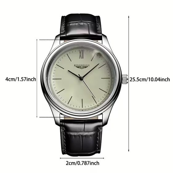 นาฬิกา BINLIHUAN 1878 Simple Classic Design Men Quartz Wristwatch 
