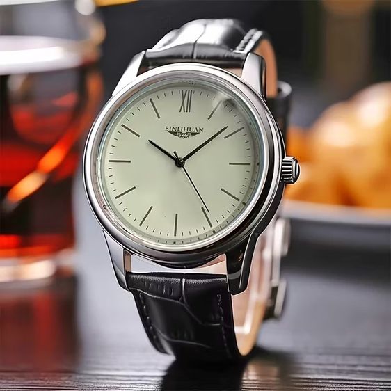 นาฬิกา BINLIHUAN 1878 Simple Classic Design Men Quartz Wristwatch  รูปที่ 8