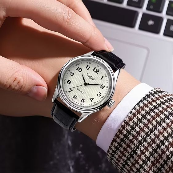 Binlihuan'S New Imported Men S Quartz Watch Is a Classic High-End, Stylish And Waterproof Accessory. รูปที่ 4