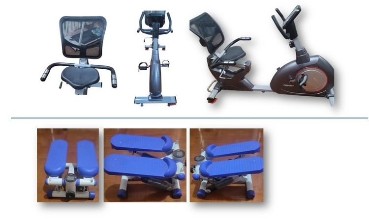 จักรยานเอนปั่น + stepper จับคู่