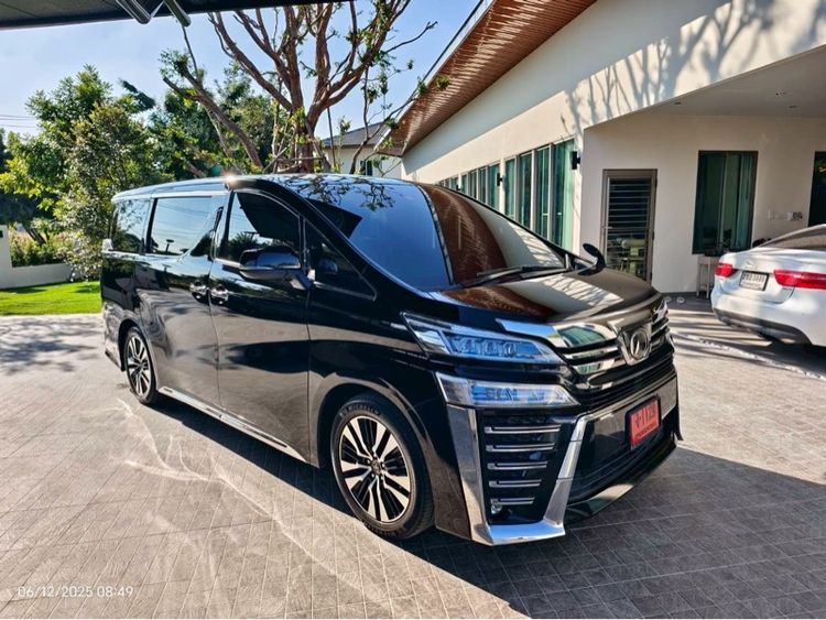 Toyota Vellfire 2018 2.5 Z G Edition เบนซิน ไม่ติดแก๊ส เกียร์อัตโนมัติ ดำ รูปที่ 2
