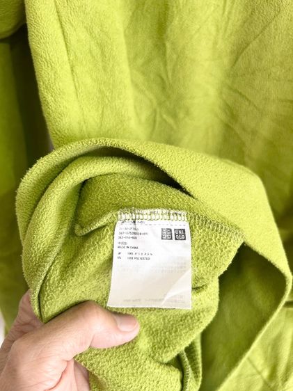 ยุนิM เสื้อกันหนาวฮู้ดหญิงสีเขียวตอง รูปที่ 6
