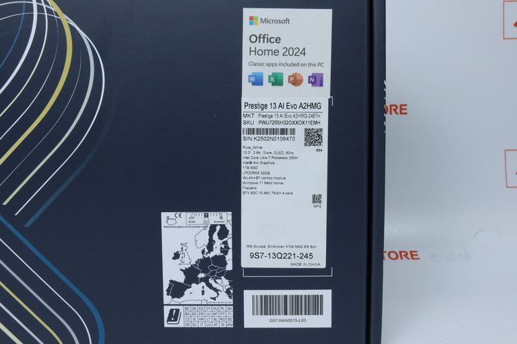 MSI Presting 13 Ai Evo A2HMG Core Ultra 7 255H.RAM32GB.SSD1TB - IDPS25120001 รูปที่ 17