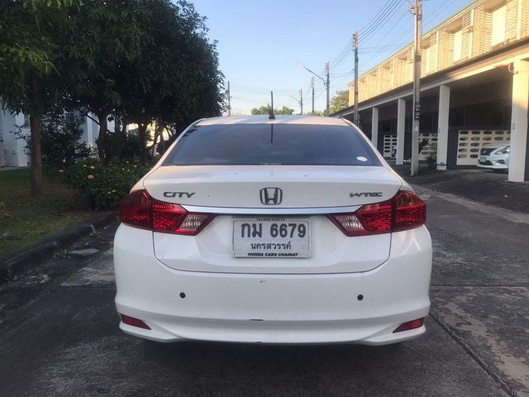 Honda City 2015 1.5 S Sedan เบนซิน ไม่ติดแก๊ส เกียร์อัตโนมัติ ขาว รูปที่ 4