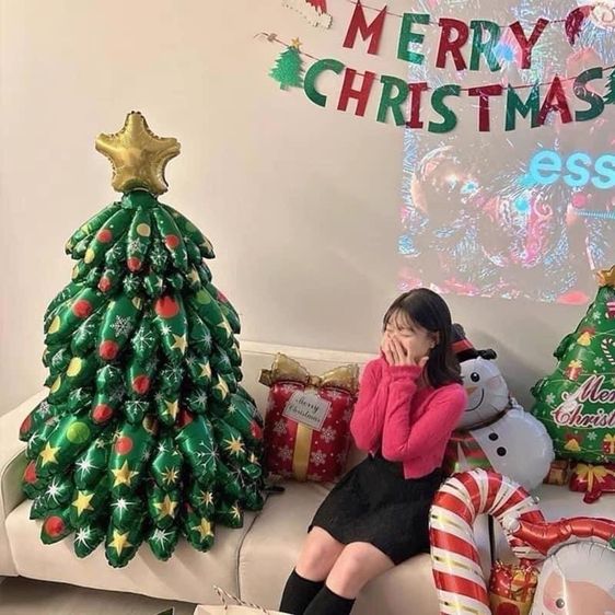 ลูกโป่งฟอยล์ ต้นคริสมาสต์ รูปที่ 2