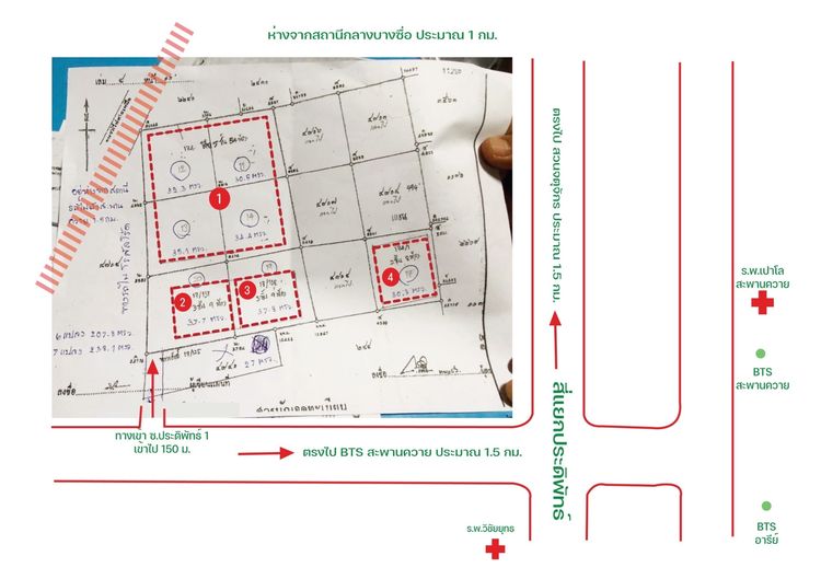 มีบางส่วน สร้างเสร็จก่อน 2010 ขายด่วน ที่ดินกลางใจเมืองกรุงเทพ พร้อมอพาร์ทเม้นท์ 80 ห้องใกล้ BTS สะพานควาย ในซอยประดิพัทธ์ 1 รูปที่ 3