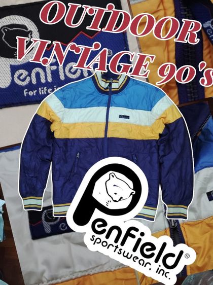 ฟ้า แขนยาว เสื้อแจ็คเก็ต | เสื้อคลุม แจ็กเก็ต Penfield❄️🧥เอาดอร์ USA