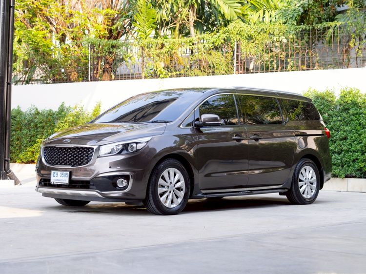 Kia Carnival 2017 2.2 EX Utility-car ดีเซล ไม่ติดแก๊ส เกียร์อัตโนมัติ เทา รูปที่ 3