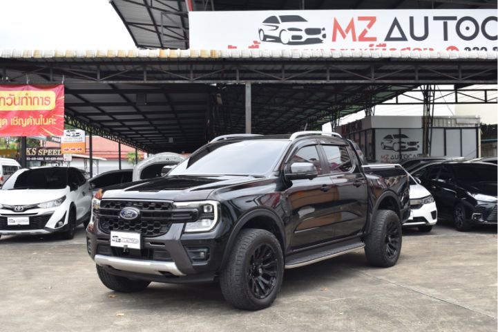 รถ Ford Ranger 2.0 Wildtrak 4WD สี ดำ