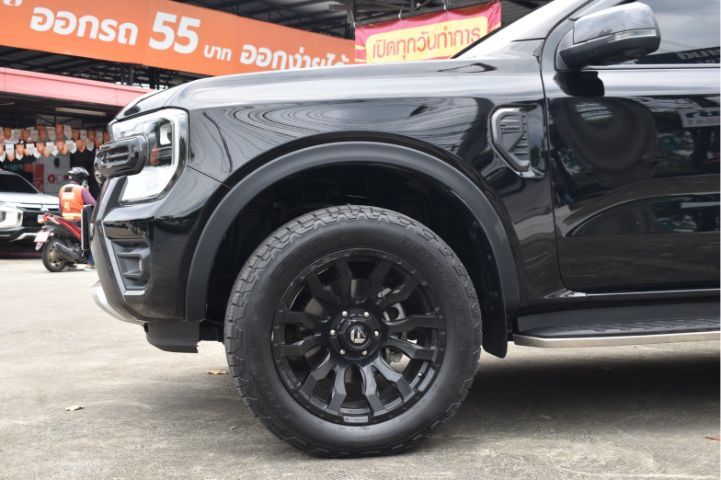 Ford Ranger 2022 2.0 Wildtrak 4WD Pickup ดีเซล ไม่ติดแก๊ส เกียร์อัตโนมัติ ดำ รูปที่ 4