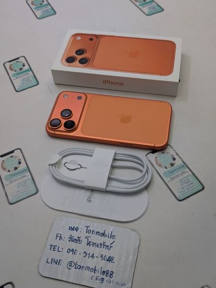 256 GB ขาย เทิร์น iPhone 17 Pro Max 256 ศูนย์ไทย สภาพใหม่เอี่ยม อุปกรณ์ครบยกกล่อง ประกันยาว สุขภาพแบต 100 เพียง 43,590 บาท ครับ 