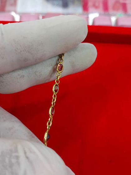 สร้องมือทอง18kประดับพลอย รูปที่ 4