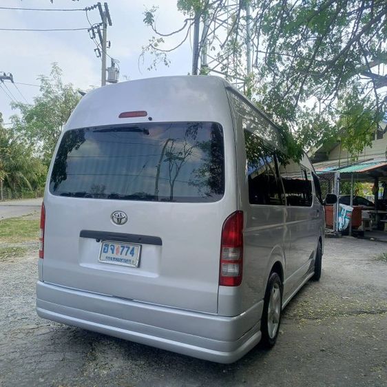Toyota Hiace 2007 2.5 Commuter Van ดีเซล ไม่ติดแก๊ส เกียร์ธรรมดา เทา รูปที่ 2
