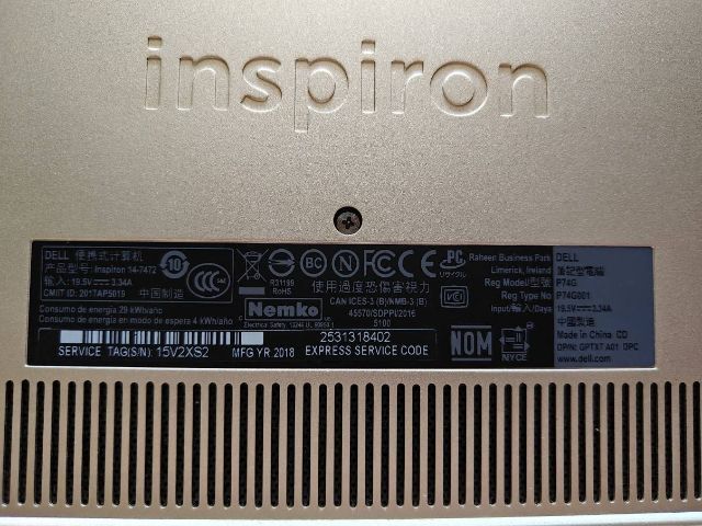 
Dell Inspiron 14 7000 Core i7 
มือสองสภาพดีใช้งานเอง