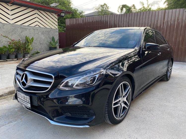 Mercedes-Benz E-Class 2014 E300 2.0 AMG Dynamic Sedan ดีเซล ไม่ติดแก๊ส เกียร์อัตโนมัติ ดำ