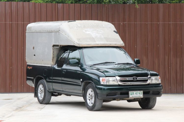 Toyota Hilux Tiger 2004 2.5 J Pickup ดีเซล ไม่ติดแก๊ส เกียร์ธรรมดา เขียว รูปที่ 3
