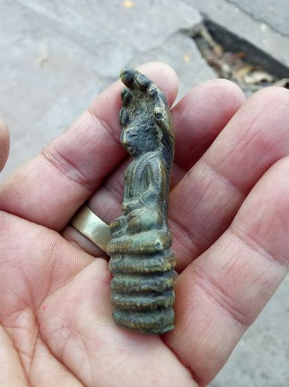 พระนาคปรก เจ้าคุณศรีสนธิ์ วัดสุทัศน์ เทพวราราม 2493 เนื้อทองผสม รูปที่ 4