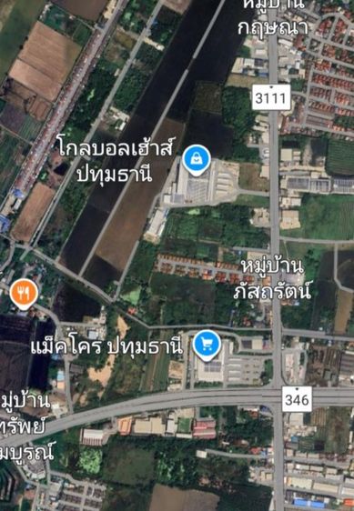 ที่ดินสามโคก 10 ไร่ 2 งาน 76 ตรว.
