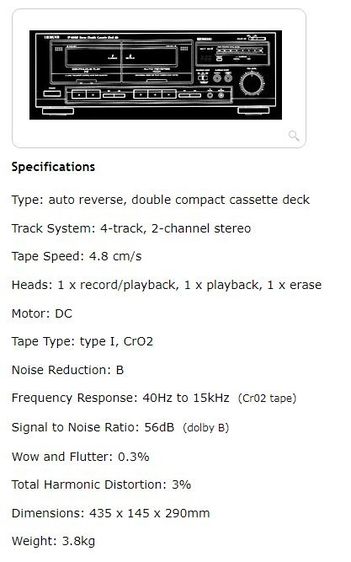 TEAC W-600R เครื่องเล่นเทปคู่ เครื่องใหม่ รูปที่ 6