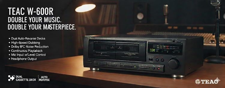 อื่นๆ เครื่องเสียงไฮไฟ TEAC W-600R เครื่องเล่นเทปคู่ เครื่องใหม่