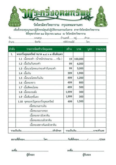 พระกริ่งอุดมทรัพย์ " โชคลาภ วาสนา บารมี  เนื้อทองระฆัง วัดไตรมิตรวิทยาราม ปี2564 ตลับเดิมๆ ซองซีลเดิม รูปที่ 10