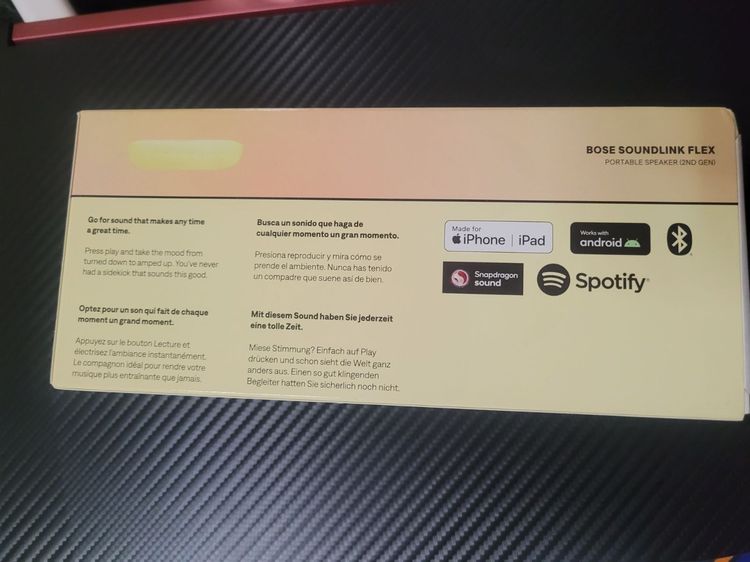 ลำโพง Bose soundlink flex  มือ1 ได้จากจับของขวัญปีใหม่บริษัท รูปที่ 3