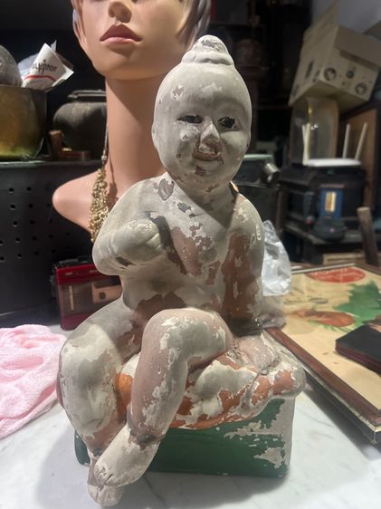 อื่นๆ กระปุกออมสินปูนโบราณ