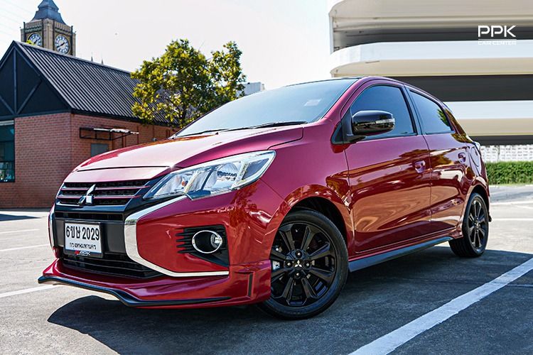 รถ Mitsubishi Mirage 1.2 GLX สี แดง