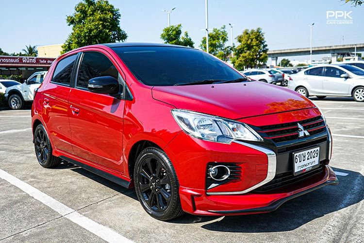 Mitsubishi Mirage 2021 1.2 GLX Sedan ดีเซล ไม่ติดแก๊ส เกียร์อัตโนมัติ แดง รูปที่ 3
