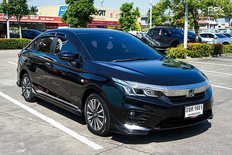 Honda City 2022 1.0 S Sedan เบนซิน ไม่ติดแก๊ส เกียร์อัตโนมัติ ดำ รูปที่ 3