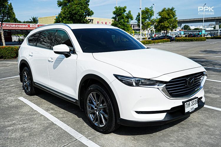 Mazda CX-8 2020 2.2 XDL Exclusive 4WD Utility-car ดีเซล ไม่ติดแก๊ส เกียร์อัตโนมัติ ขาว รูปที่ 3