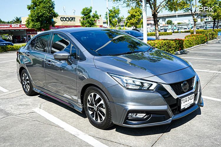 Nissan Almera 2021 1.0 V Sedan เบนซิน ไม่ติดแก๊ส เกียร์อัตโนมัติ เทา รูปที่ 3