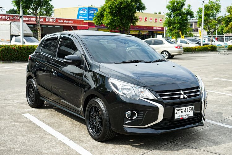 Mitsubishi Mirage 2022 1.2 GLX Sedan เบนซิน ไม่ติดแก๊ส เกียร์อัตโนมัติ ดำ รูปที่ 3