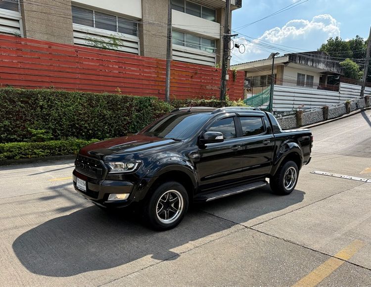 Ford Ranger 2017 2.2 Hi-Rider Wildtrak TDCi Pickup ดีเซล ไม่ติดแก๊ส เกียร์อัตโนมัติ ดำ