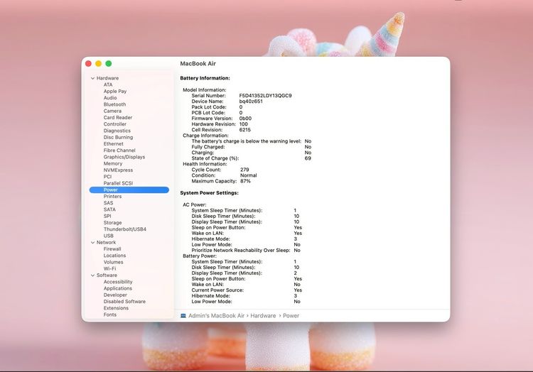 MacBook Air 13.6-inch M3 2024 Ram8GB SSD256GB Starlight  รูปที่ 13