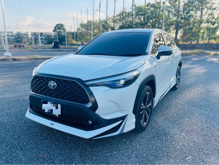 Toyota Corolla Cross 2022 1.8 Hybrid Premium Modellista Utility-car ไฮบริด เกียร์อัตโนมัติ ขาว รูปที่ 3