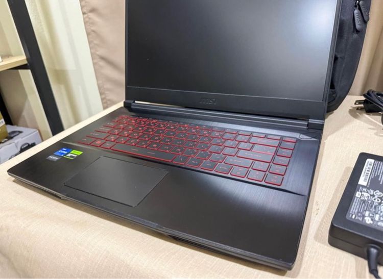 โน๊ตบุ๊ค Notebook MSI Thin GF63 11UCX-1627TH (BLACK) ทำงานกราฟฟิก ตัดต่อ เล่นเกม อื่นๆ สบายมาก รูปที่ 3