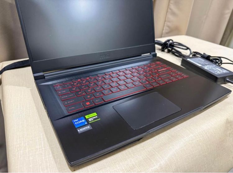 โน๊ตบุ๊ค Notebook MSI Thin GF63 11UCX-1627TH (BLACK) ทำงานกราฟฟิก ตัดต่อ เล่นเกม อื่นๆ สบายมาก รูปที่ 4