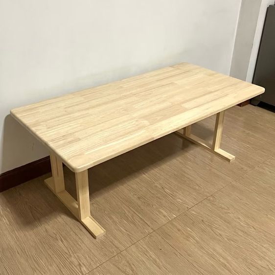 (มือสอง) 💗 โต๊ะญี่ปุ่น มินิมอล ไม้ประสาน ไม้แท้💯 กันน้ำ  (ราคา1500.-)