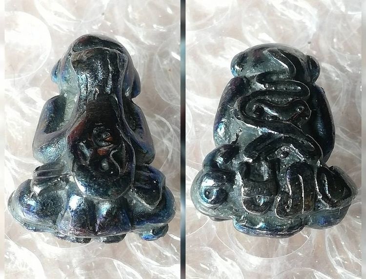 พระปิดตาหลวงพ่อทา หลวงปู่นาค หลวงพ่อเกิด หลวงพ่อทับ เนื้อเมฆพัตร รูปที่ 4